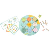 Teddies Hra Lotusový list dřevěná v krabici 28x28x4cm 2