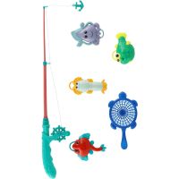 Teddies Hra ryby rybář s prutem 45cm plast 4 barvy na kartě 17x58cm 4