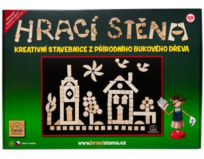 Hrací stěna stavebnice 125 dílů