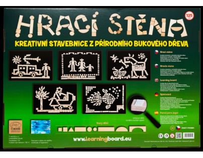 Hrací stěna stavebnice 125 dílů