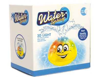 Hračka do vody stříkací na baterie se světlem žlutá