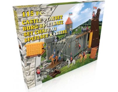 Hrad rytířský plastový 115 ks s doplňky