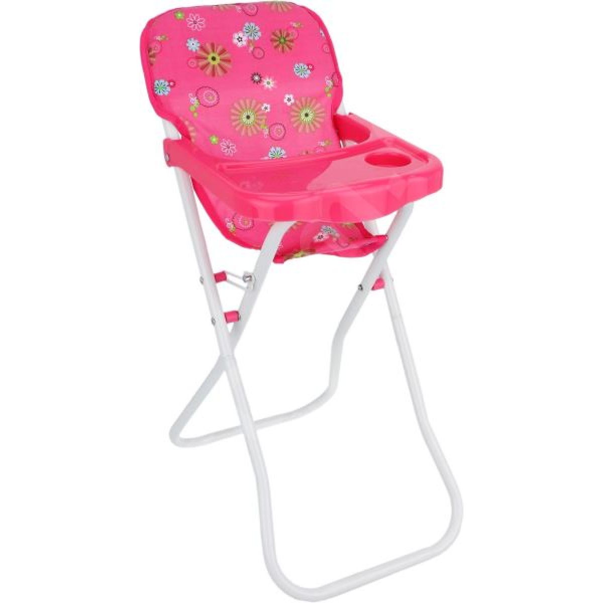Jídelní židlička vysoká růžová
