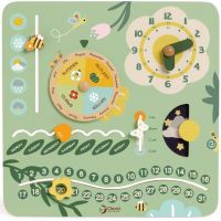 Teddies Kalendář dřevěný v anglickém jazyce v krabici 31x31x5cm 2