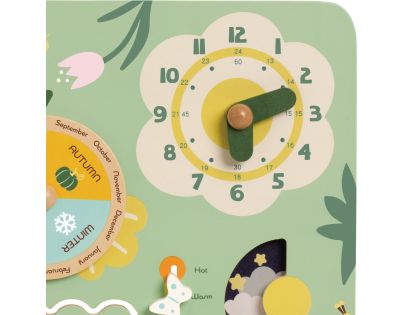 Teddies Kalendář dřevěný v anglickém jazyce v krabici 31x31x5cm