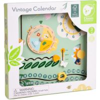 Teddies Kalendář dřevěný v anglickém jazyce v krabici 31x31x5cm 5