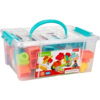 Teddies Kostky stavebnice 48ks plast v plastovém kufříku 26x12x19cm 18m+