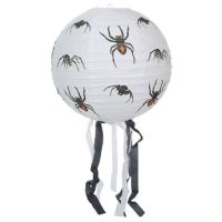 Teddies Lampion koule Halloween se střapci papír průměr 30cm v sáčku (bez hůlky) 3 druhy karneval 2