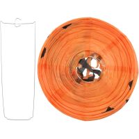 Teddies Lampion koule Halloween se střapci papír průměr 30cm v sáčku (bez hůlky) 3 druhy karneval 3