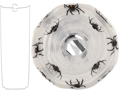 Teddies Lampion koule Halloween se střapci papír průměr 30cm v sáčku (bez hůlky) 3 druhy karneval