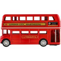 Teddies Londýnský patrový autobus červený 3