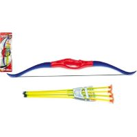 Luk a 4 šípy s přísavkami plast - Poškozený obal