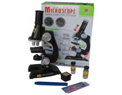 Mikroskop plast 11 x 20 x 7 cm se světlem