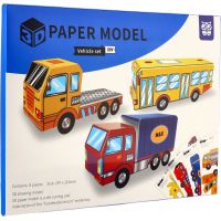 Modely 3D papírové Auta 8 ks v sáčku 5