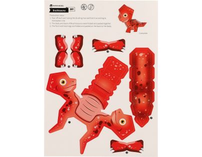 Modely 3D papírové Dinosauři 8 ks v sáčku