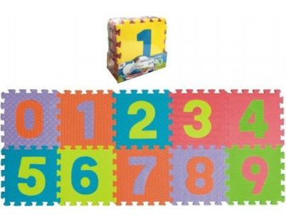 Pěnové puzzle čísla 0-9