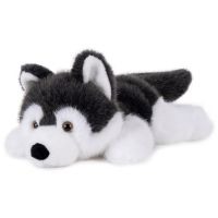 Teddies Pes husky ležící plyš 30cm 0m+