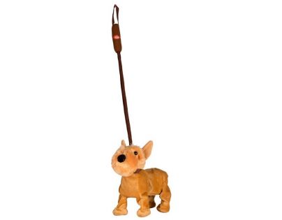 Pes na tyčce 25 cm - Hnědý foxteriér