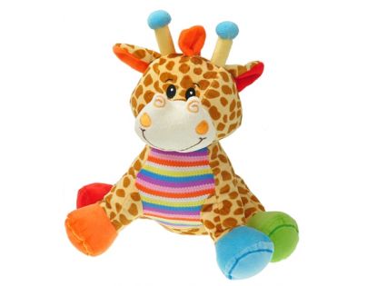 Plyšové zvířátko sedící 28 cm - Žirafa