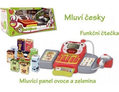 Pokladna digitální mluvící CZ 36 cm s doplňky