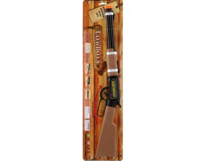 Puška opakovací kovbojská 62 x 10 cm na baterie
