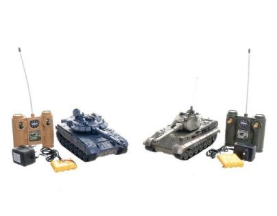 RC Tanková bitva 2 ks 36 cm s dobíjecím packem