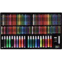 Teddies Sada na malování - Art box kreativní sada 180ks v dřevěném kufříku 47x30x4,5cm 2