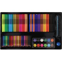 Teddies Sada na malování - Art box kreativní sada 180ks v dřevěném kufříku 47x30x4,5cm 3