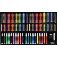 Teddies Sada na malování - Art box kreativní sada 180ks v dřevěném kufříku 47x30x4,5cm 4