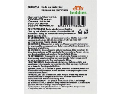 Teddies Sada na malování - Art box kreativní sada 180ks v dřevěném kufříku 47x30x4,5cm