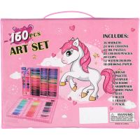 Teddies Sada na malování - Art box kreativní sada s jednorožcem 160ks v plastovém kufříku 34x27x3,5cm 5