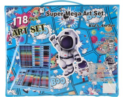 Teddies Sada na malování - Art box kreativní sada vesmír 178ks v plastovém kufříku 34x27x3,5cm