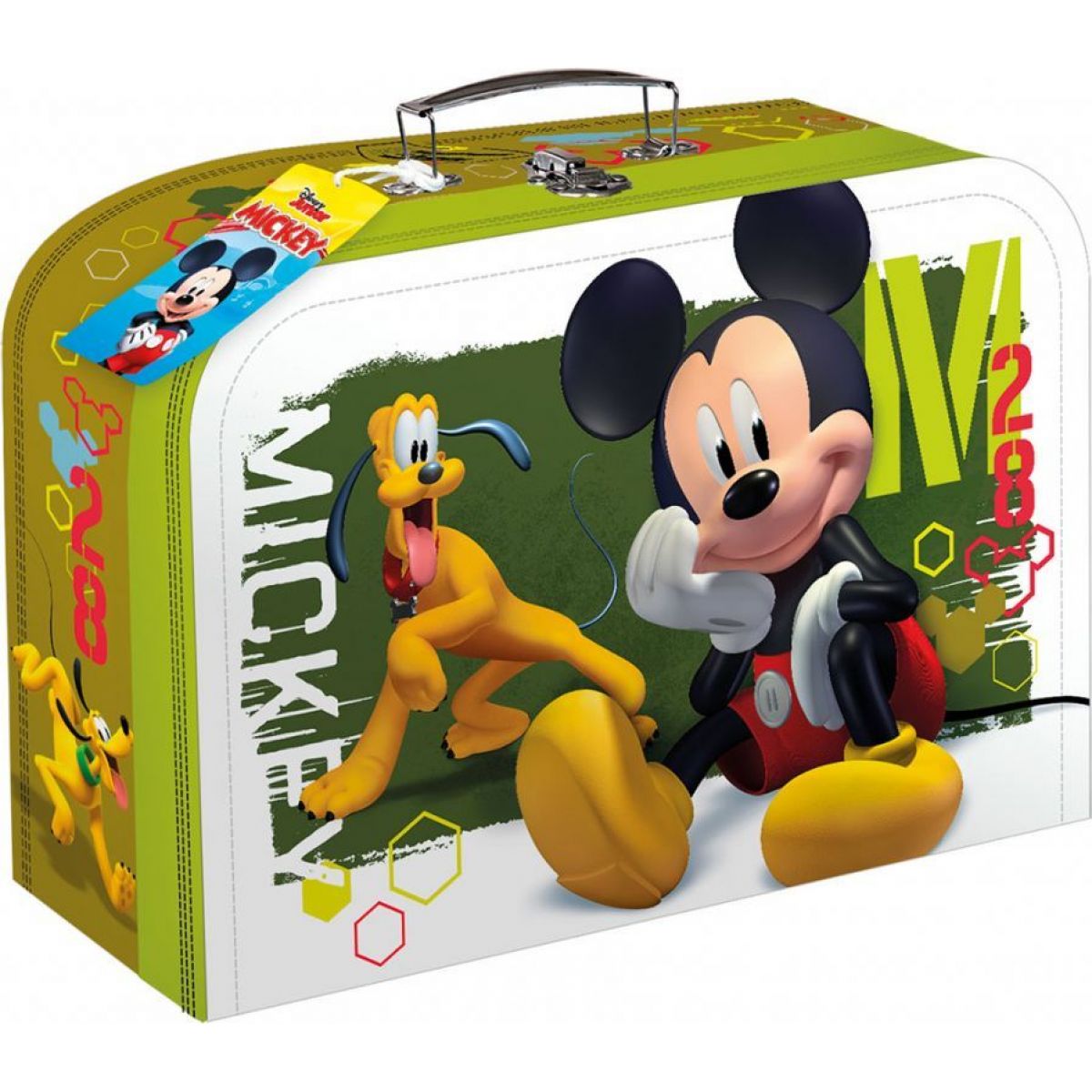 Teddies Školní papírový kufřík Disney Mickey
