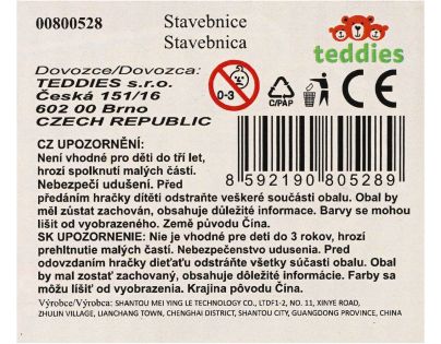 Teddies Stavebnice dům s pískem plast s doplňky v krabici 28x19x8cm