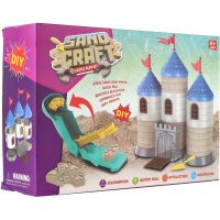 Teddies Stavebnice hrad s pískem plast s doplňky v krabici 28x19x8cm