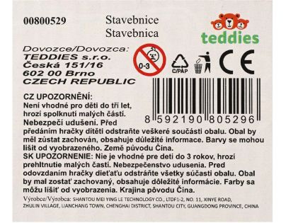 Teddies Stavebnice hrad s pískem plast s doplňky v krabici 28x19x8cm