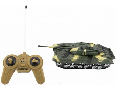 Teddies Tank RC 2 ks 25 cm tanková bitva na baterie se zvukem se světlem - Poškozený obal