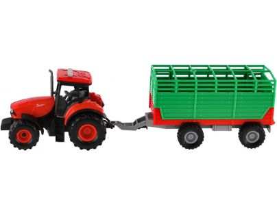 Traktor Zetor červený s vlekem 36 cm na setrvačník