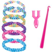 Teddies Udělej si svůj náramek - gumičky 5000ks + náčiní 4 barvy v sáčku 17x22cm 2