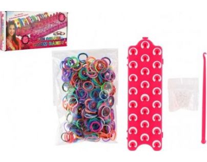 Teddies Udělej si svůj náramek Zaplétání gumiček set