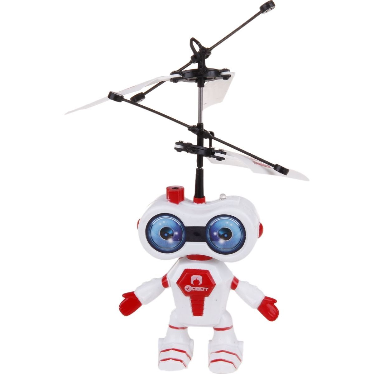 Vrtulník vesmírný letec 15 cm se senzorem - Červená