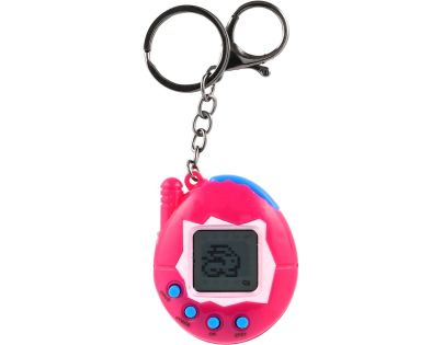 Teddies Zvířátko elektronické přívěsek plast 5x6cm na bat. 4 barvy se zvukem na kartě 12ks v boxu