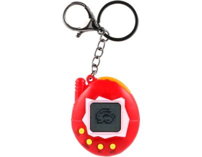 Teddies Zvířátko elektronické přívěsek plast 5x6cm na bat. 4 barvy se zvukem na kartě 12ks v boxu