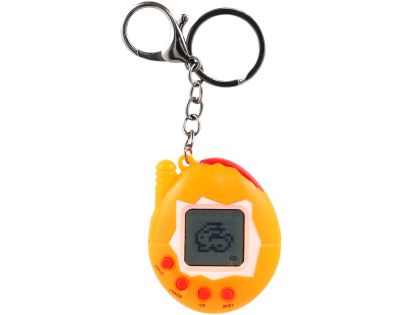 Teddies Zvířátko elektronické přívěsek plast 5x6cm na bat. 4 barvy se zvukem na kartě 12ks v boxu