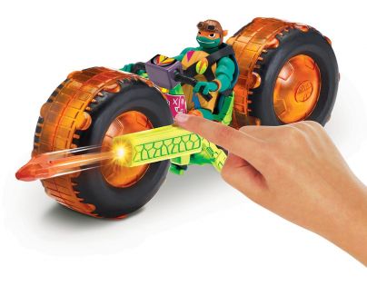 Teenage Mutant Ninja Turtles motorka s figurkou Michelangelo