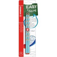 Tenká ergonomická grafitová tužka pro praváky STABILO EASYgraph S modrá 2 ks HB