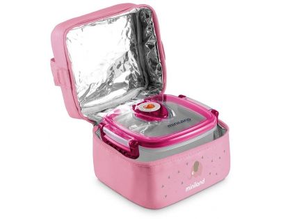 Miniland Termoizolační pouzdro a 2 hermetické misky na jídlo Pink