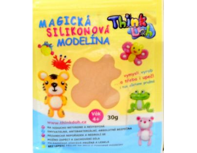 Think Doh silikonová hmota svítící ve tmě Oranžová