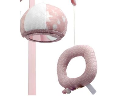 Tiamo Plyšový kolotoč zajíčci Pink