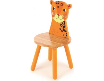 Tidlo Dřevěná židle Animal Leopard